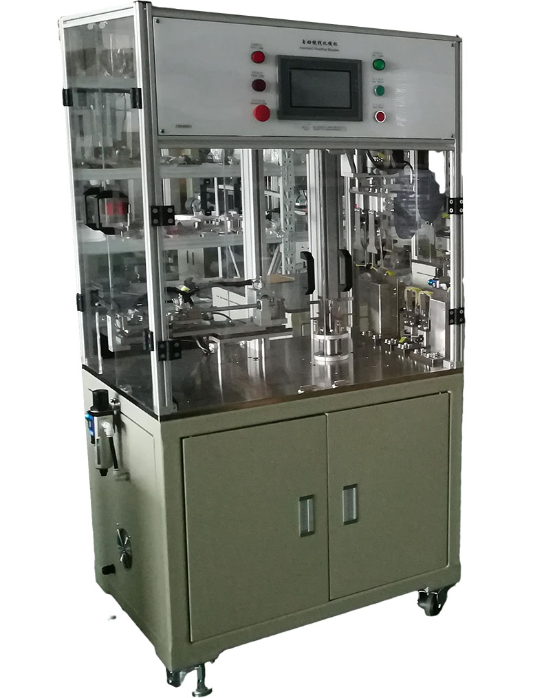 เครื่องตัด ม้วน และพันสายอัตโนมัติ สำหรับเส้นใยพลาสติก ACE0001