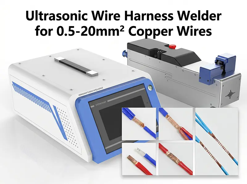 เครื่องเชื่อมชุดสายไฟอัลตราโซนิก พกพา 20KHz 2000W WPM-001N