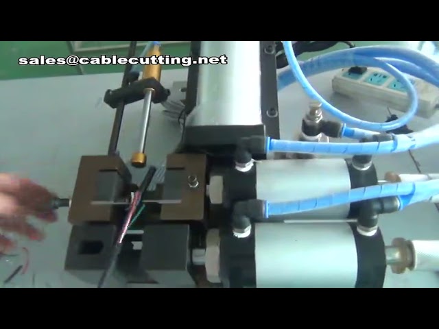 เครื่องปอกสายไฟนิวเมติก MP4 | เครื่องปอกฉนวนไฟฟ้า | เครื่องปอกเปลือกสายเคเบิลอัตโนมัติ