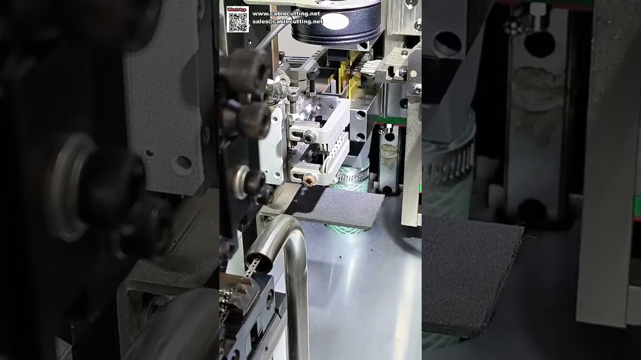 เครื่องปอกสายไฟและกดขั้วต่ออัตโนมัติพร้อมระบบตรวจสอบ CCD ขั้นสูง