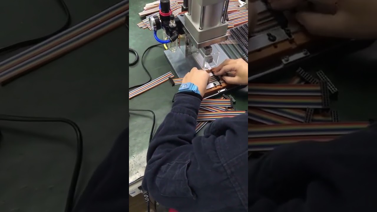 เครื่องกดสายไฟ Harness คุณภาพสูง | เครื่องปอกสายไฟอัตโนมัติสำหรับโรงงาน #machine #cablewirestrippingmachine #factory
