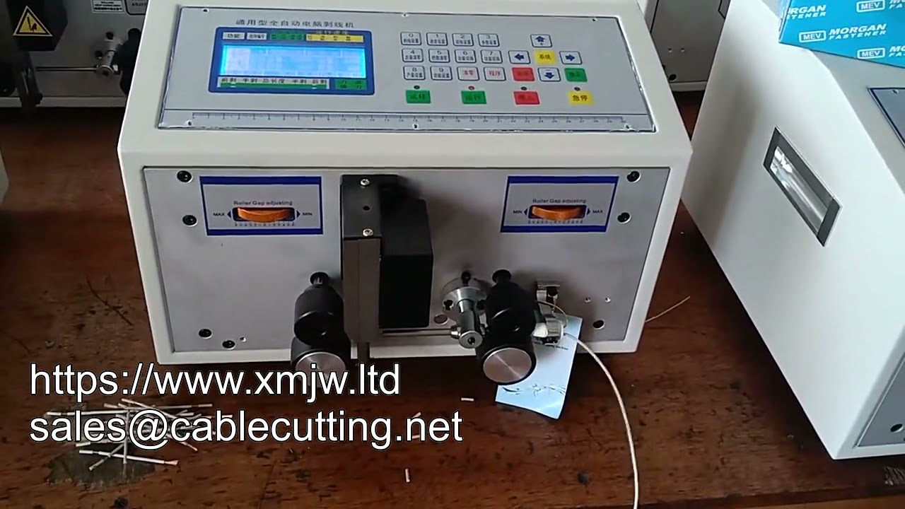WPM 01 เครื่องปอกตัดสายไฟ PVC ความเร็วสูง สำหรับสายคอมพิวเตอร์ Multi-Core ขนาดบาง 1 มม.