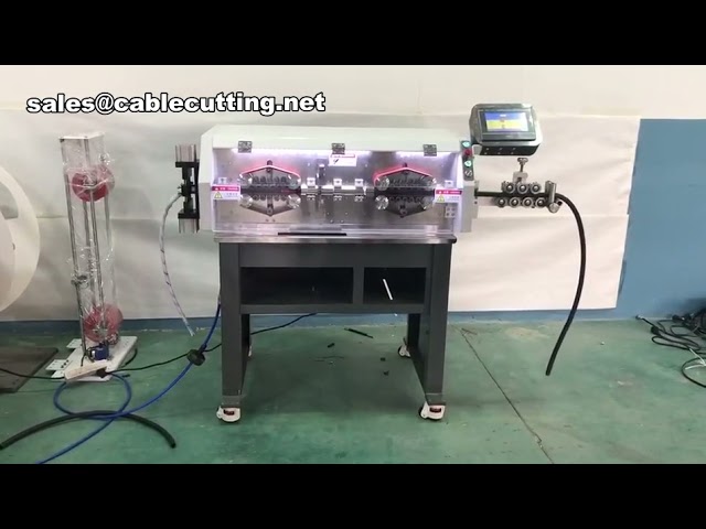 เครื่องตัดและปอกสายไฟขนาดใหญ่ ใช้กับสายไฟหลายแกน | เครื่องจักรแปรรูปสายไฟอุตสาหกรรม