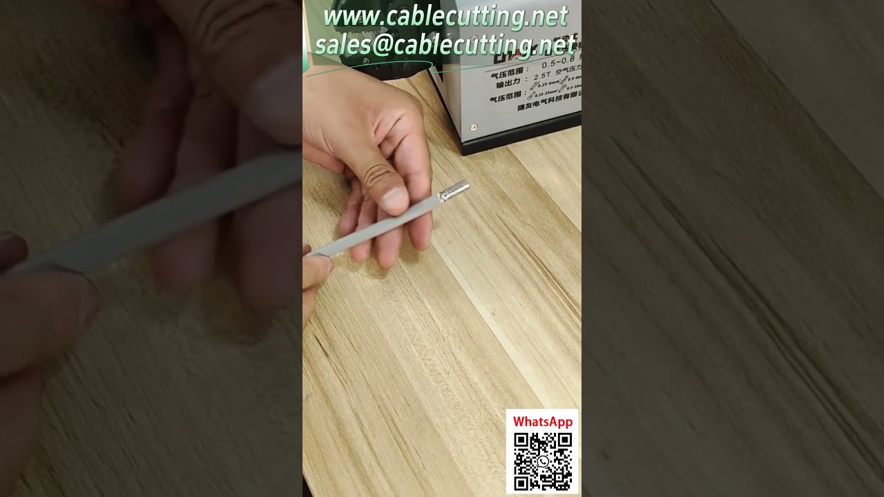 เครื่องกดขั้วต่อแบบนิวเมติก | การขึ้นรูปคลื่นเฉพาะสำหรับขั้วต่อท่อพิเศษ | เชื่อมต่อแน่นหนายิ่งขึ้น