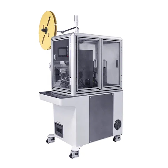 เครื่องปอก ปิดผนึก และย้ำสายไฟกึ่งอัตโนมัติ WPM-5030 - เครื่องปอกและย้ำ