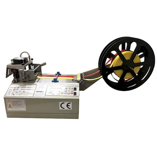 การตัดเชือกกลมโพลีเอสเตอร์ด้วยใบมีดร้อน WPM-919N